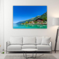 Alpesi tó Svájcban - téglalap