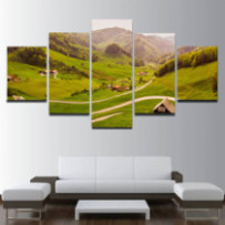 Zöld hegyi legelő Svájcban...