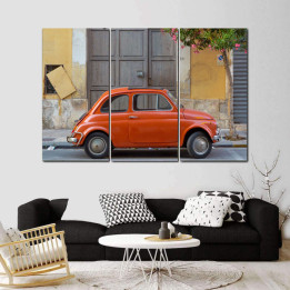 Fiat 500 Olaszország utcáján - 3 részes csík