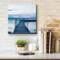 Stég a Balatonnál - négyzet