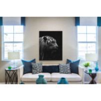 Tigris fekete-fehér - álló