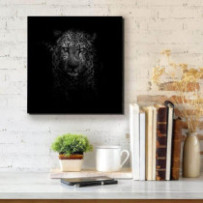 Leopárd portré - négyzet