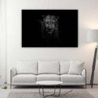 Leopárd portré - téglalap