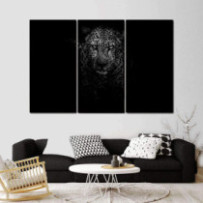 Leopárd portré - 3 részes csík