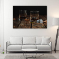 Két pohár Whisky - téglalap