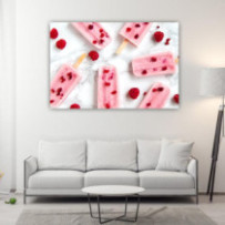 Málnás jégkrém - téglalap