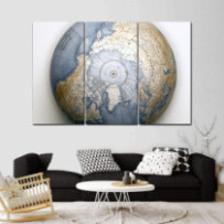 Földgömb - 3 részes csík