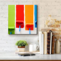 Falfestés - négyzet