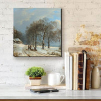 Téli munka - négyzet