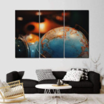 Földgömbök -3 részes csík