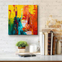 Színes festmény - négyzet