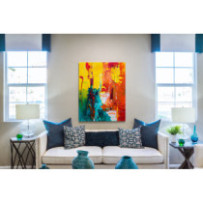 Színes festmény - álló