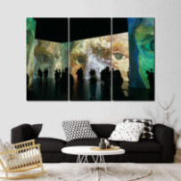 Arc kiállítás - 3 részes csík