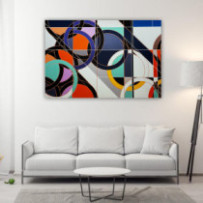 Absztrakt körök - téglalap