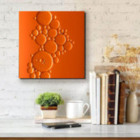 Narancs buborék - négyzet