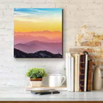 Hajnali hegy - négyzet