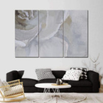 Fehér virág - 3 részes csík