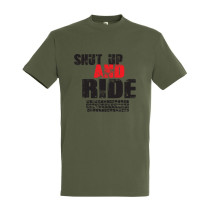 Shut up and ride - férfi póló