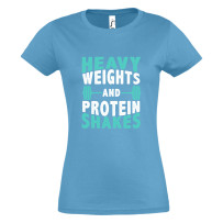Súlyok és fehérje - női póló