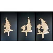 Törpés virág leszúró tábla