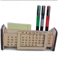 Asztali öröknaptár, toll és...