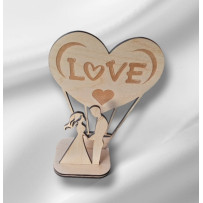 Hőlégballonos szerelmespár...