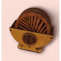 Levél mintájú poháralátét...